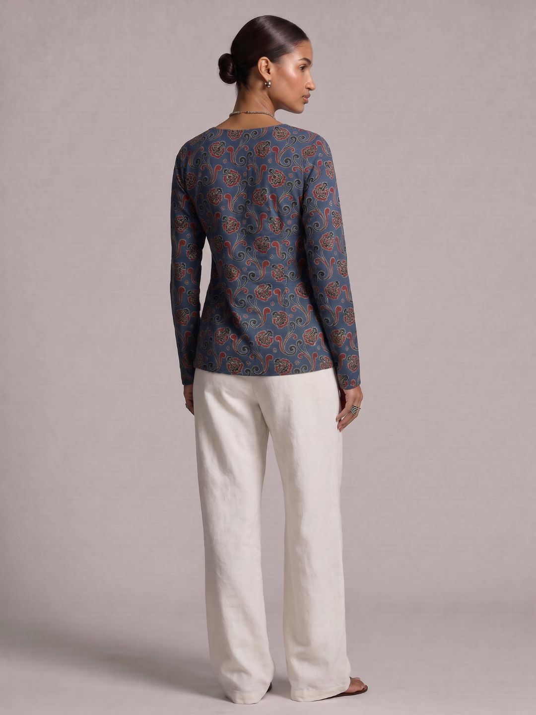 Asha Sleeved Modest Structured Kurti Top