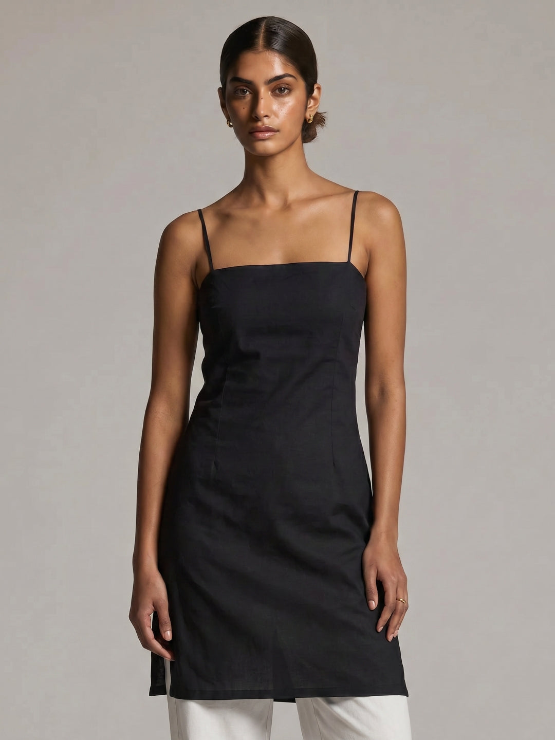Kusmi Noodle Strap Corset Kurti