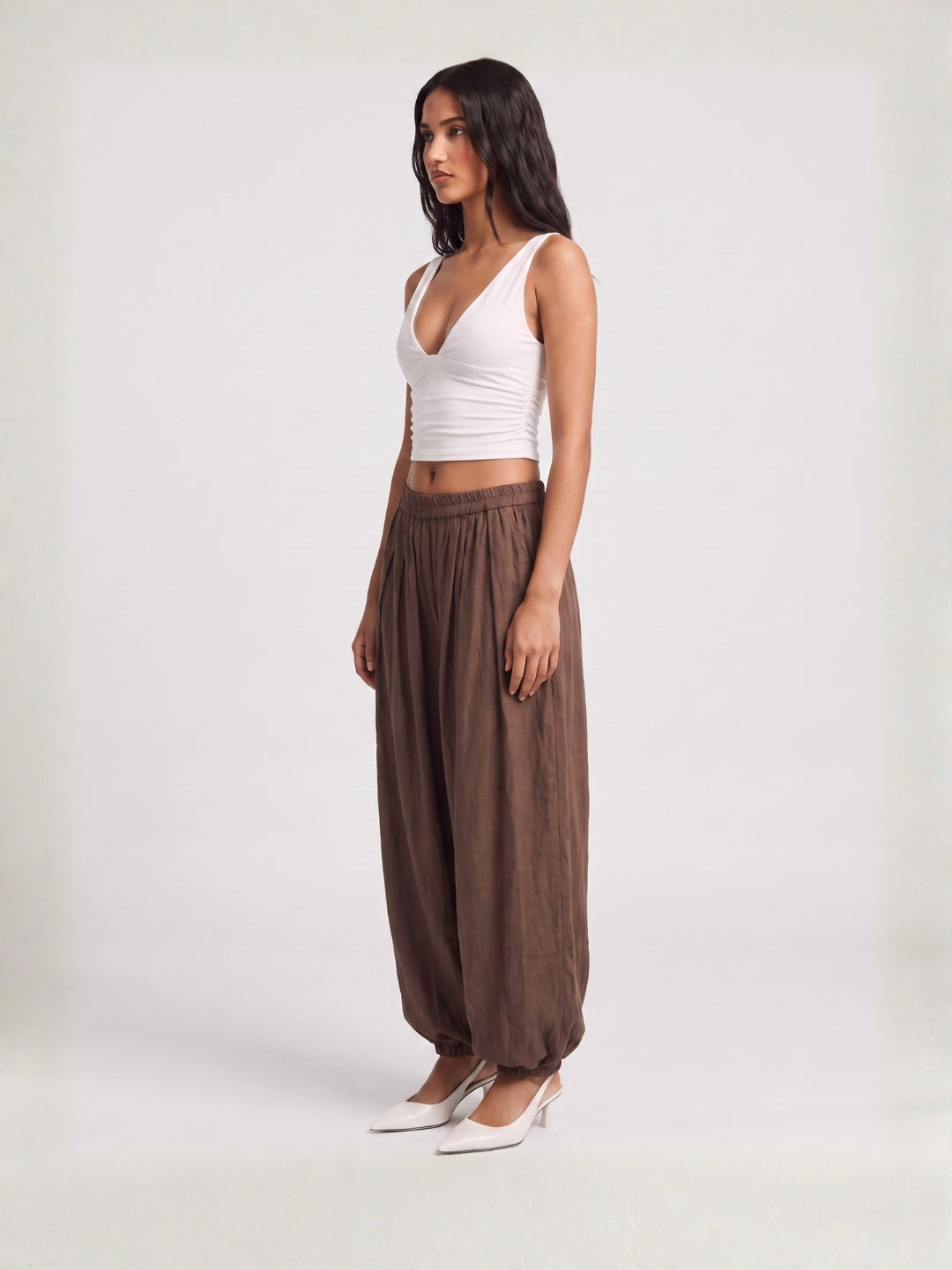 Dune Brown Balloon Pants