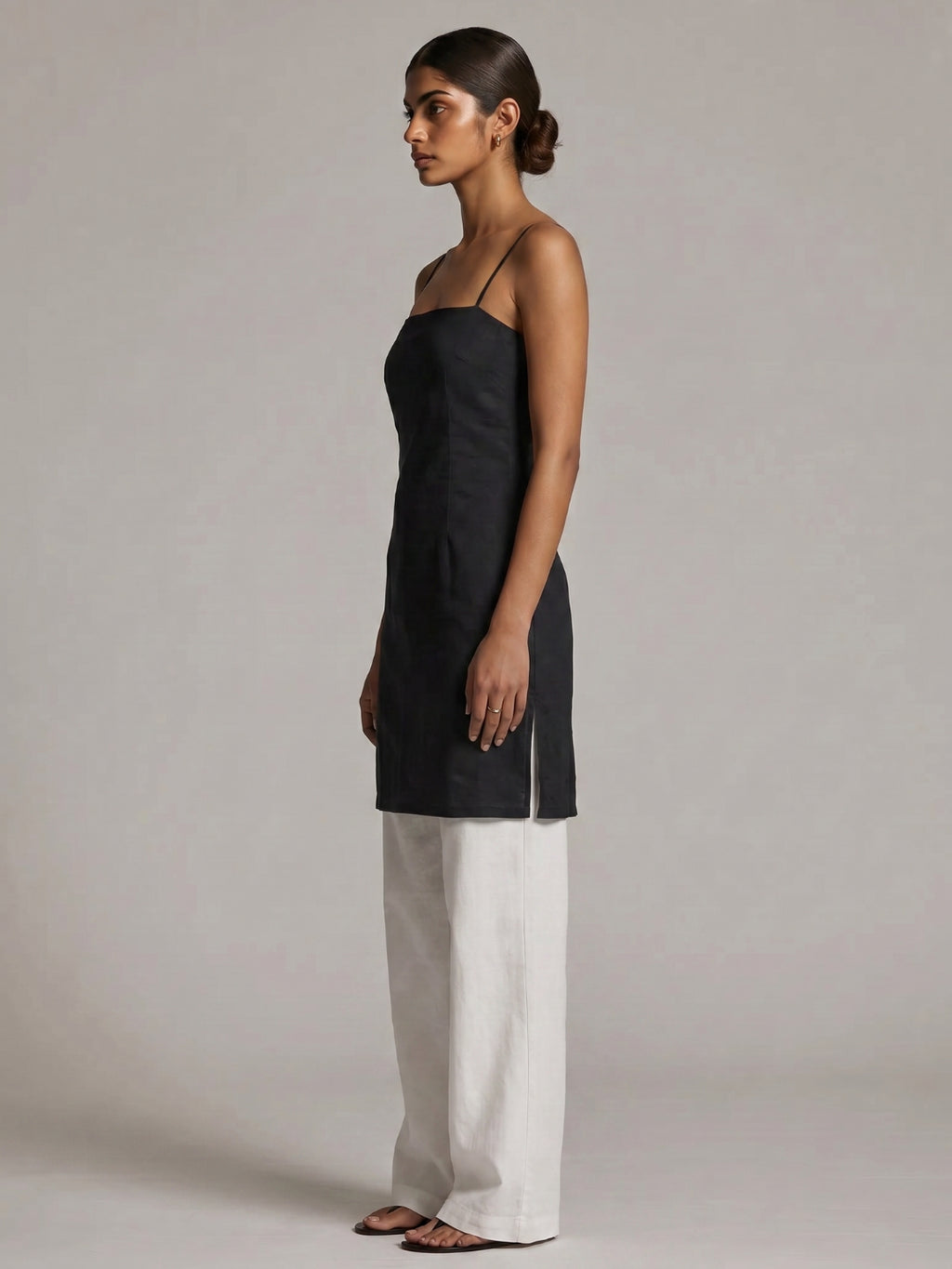 Kusmi Noodle Strap Corset Kurti