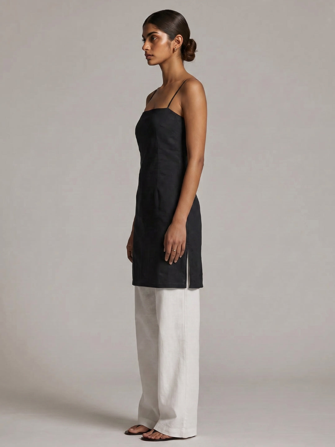 Kusmi Noodle Strap Corset Kurti