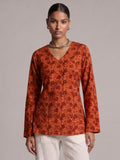 Yukta Bell Sleeved Structured Top