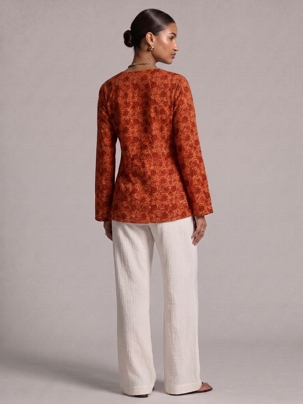 Yukta Bell Sleeved Structured Top
