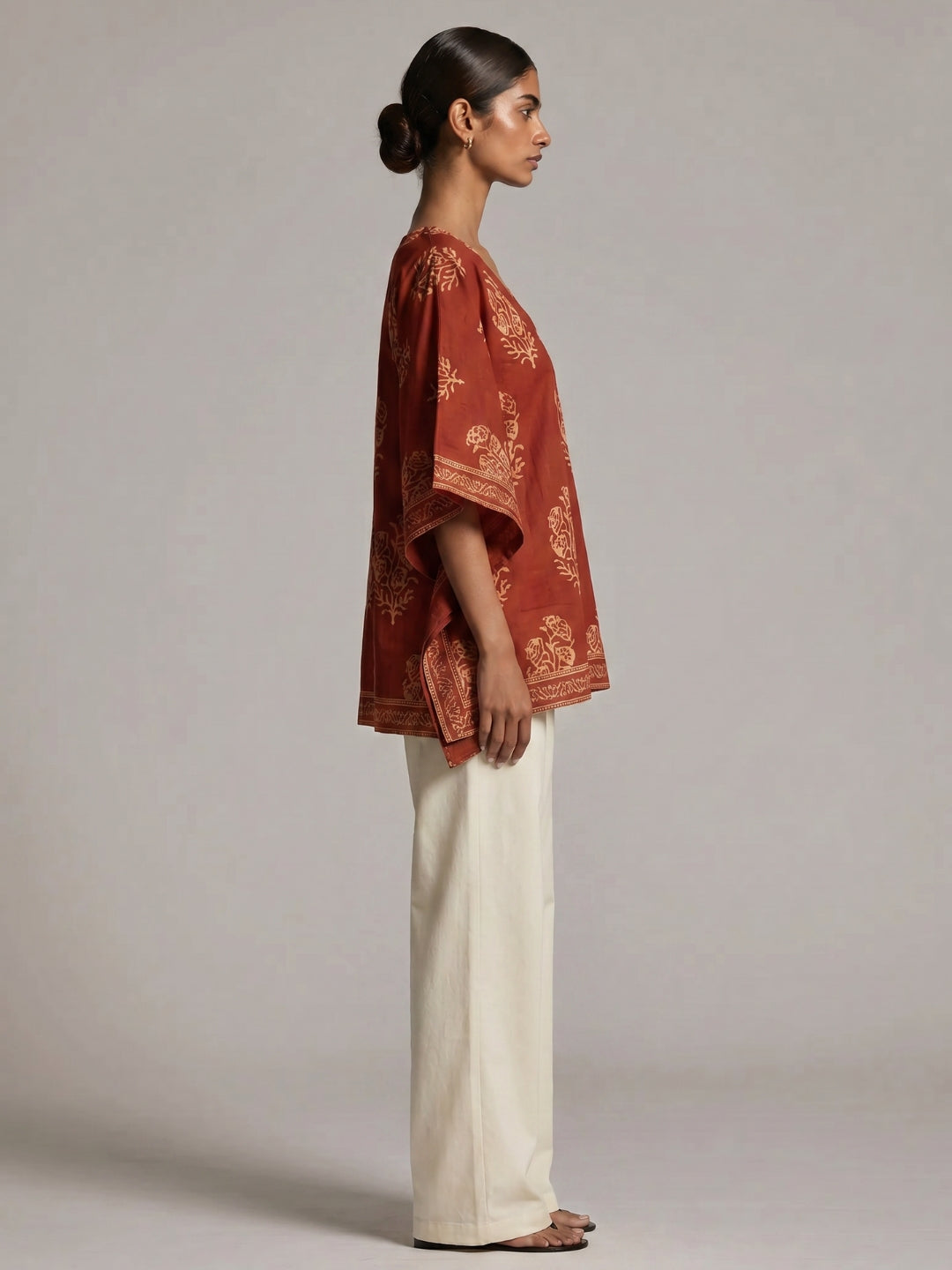 Roshni Kaftan Structured Kurti Top