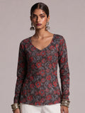 Hema Sleeved Modest Structured Kurti Top