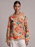 Vana Criss Cross Structured Kurti Top