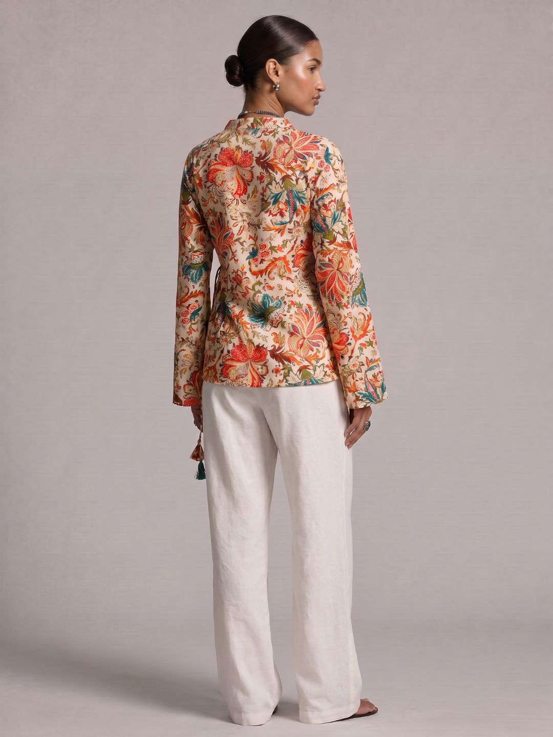 Vana Criss Cross Structured Kurti Top