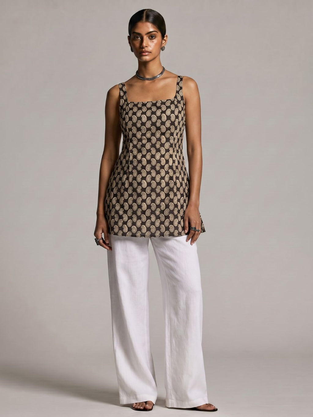 Koyal Open-Back Kurti Top