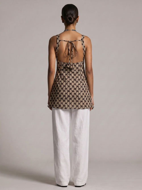 Koyal Open-Back Kurti Top