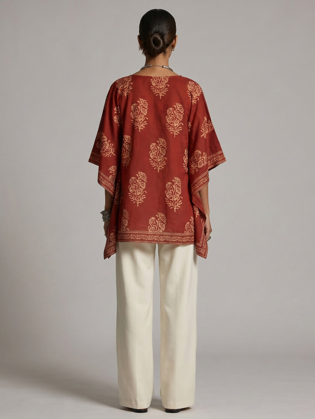 Roshni Kaftan Structured Kurti Top