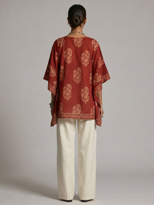 Roshni Kaftan Structured Kurti Top