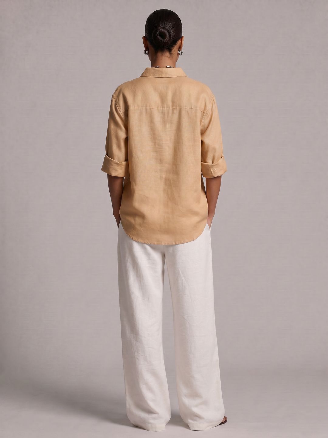 Karan Oversized Khadi Linen Shirt