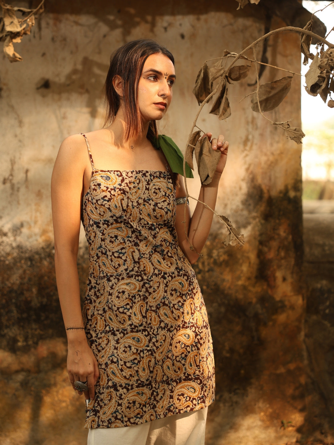 Kalamkari Corset Kurti Top