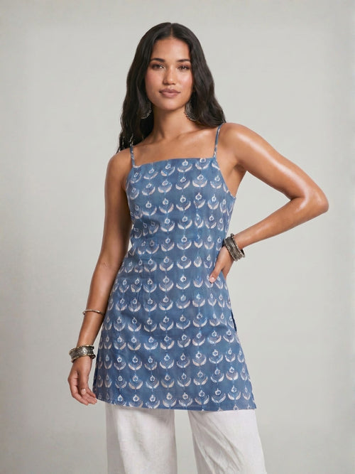 Maahi Square-Neck Corset Kurti Top