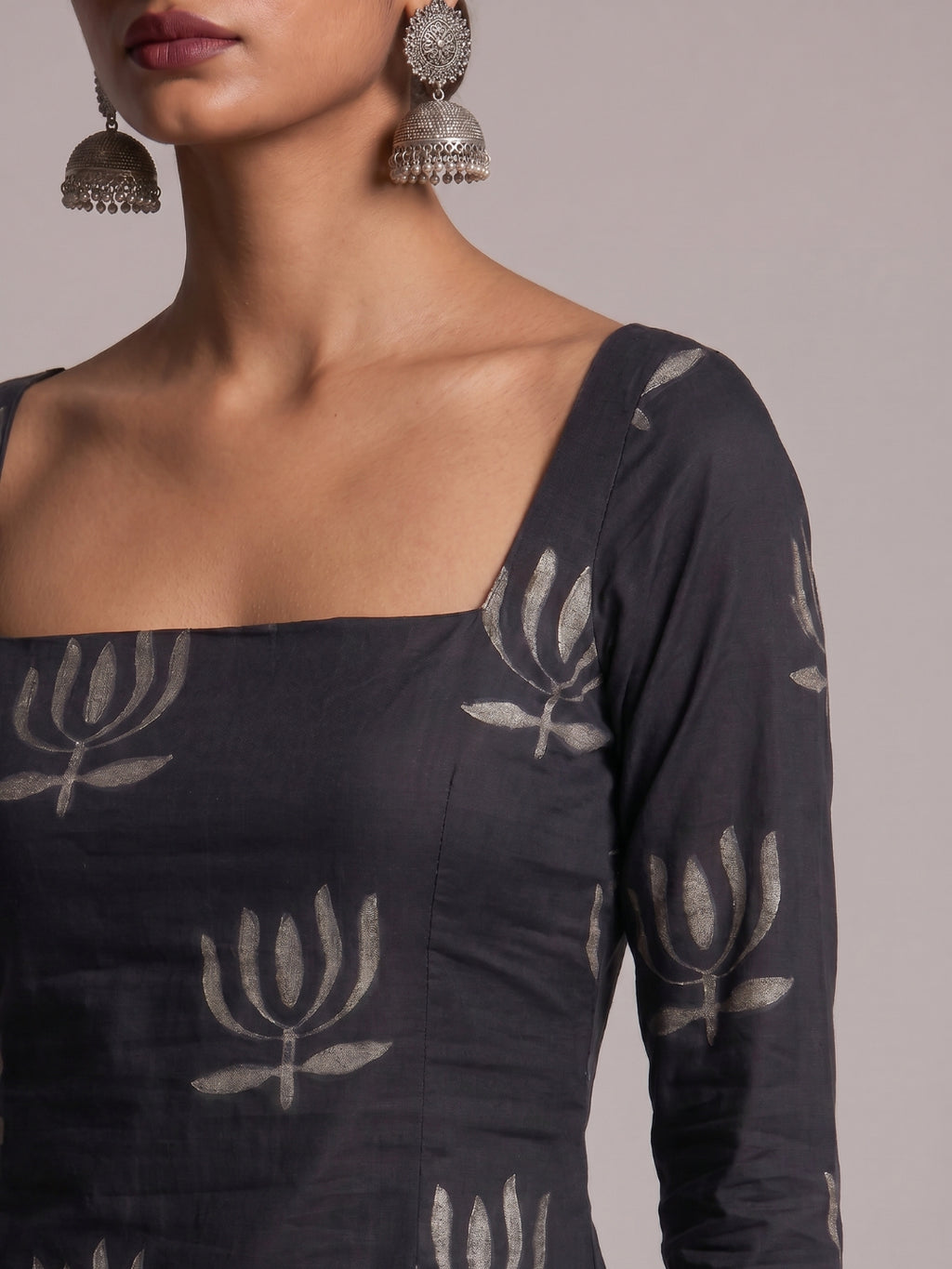 Heer Sleeved Corset Kurti Top