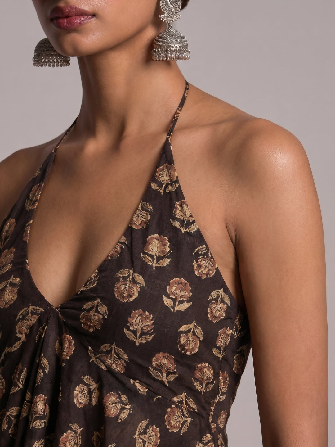 Saral Asymmetrical Tie -Up Top