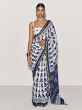 Indira Dabu Block Print Saree