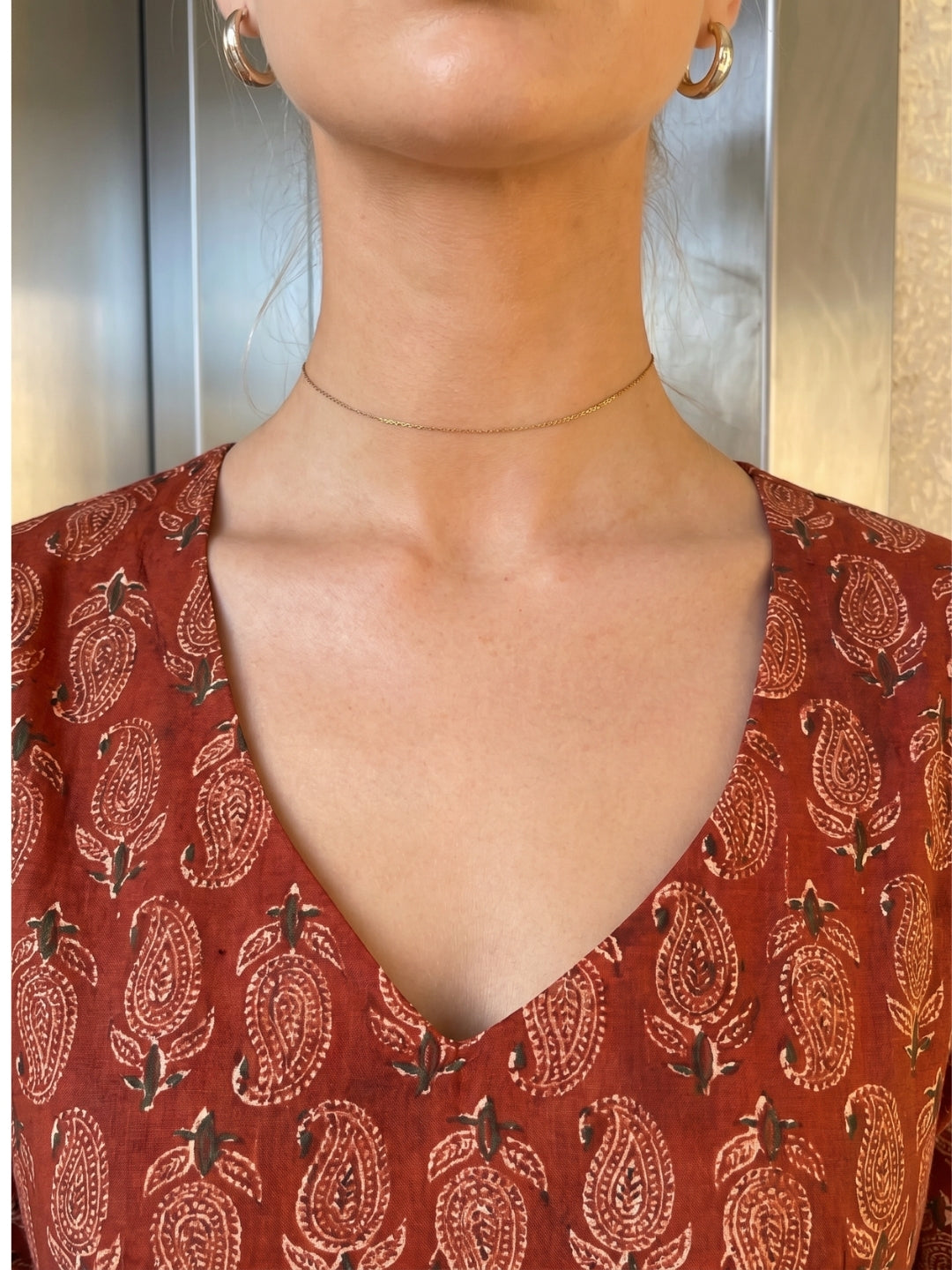 Nasreen Full Sleeve Structured Kurti Top