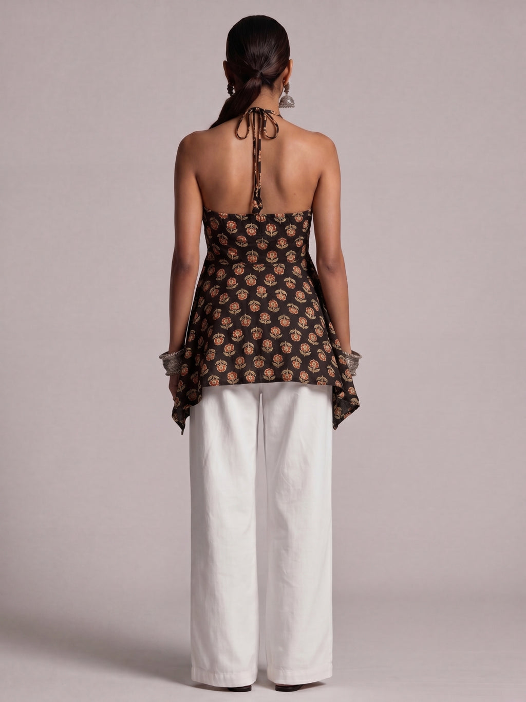Saral Asymmetric Tie-Up Top