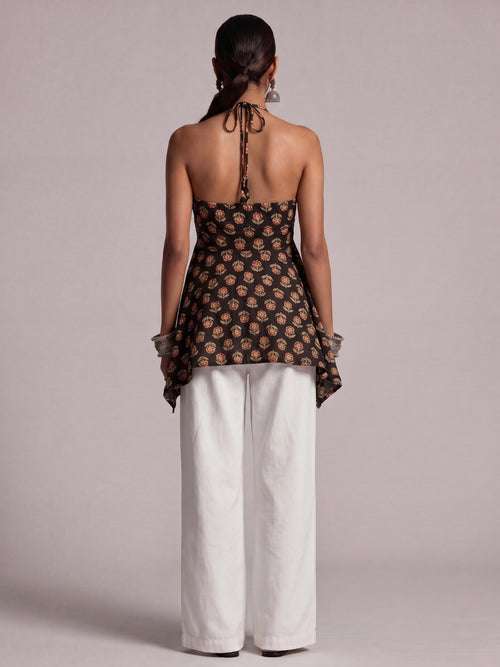 Saral Asymmetric Tie-Up Top