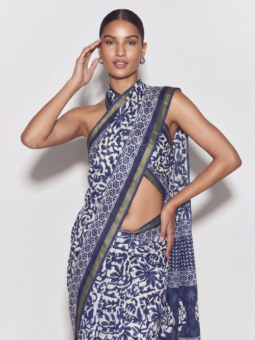 Reva Dabu Floral Saree