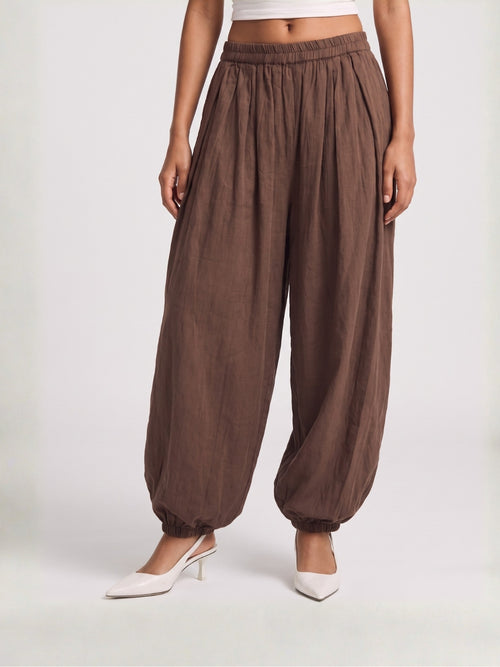 Dune Brown Balloon Pants