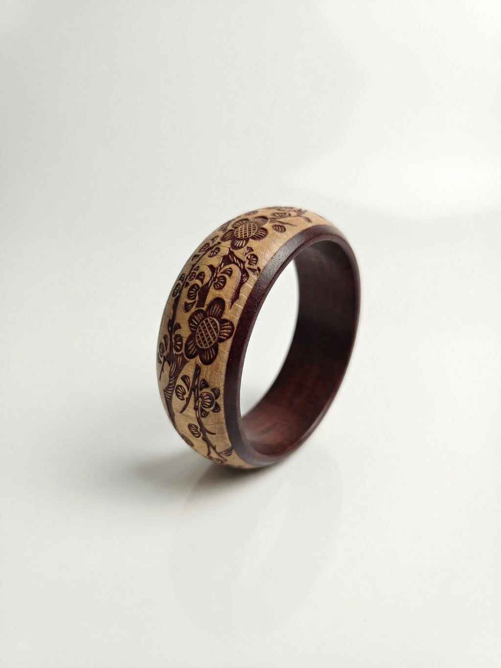 Veda Carved Wood Kada