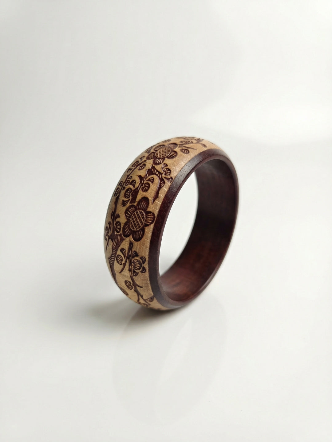 Veda Carved Wood Kada