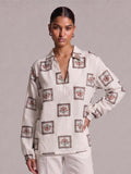 Omira Sleeved Structured Top
