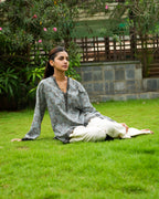 Katha Sleeved Kurti