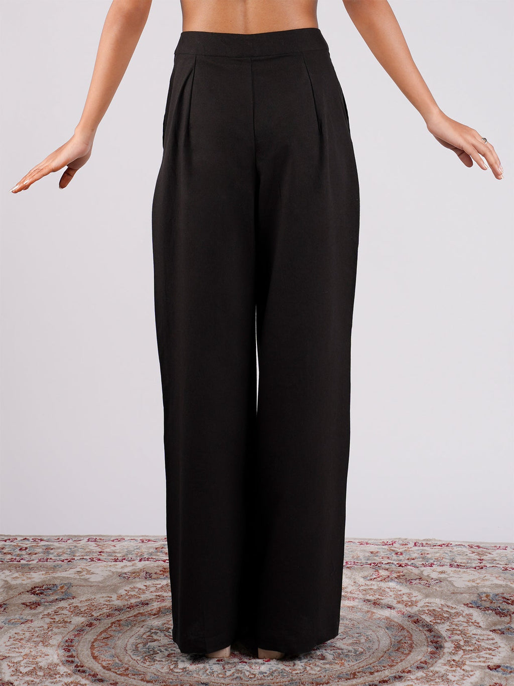 Black Cotton Pants