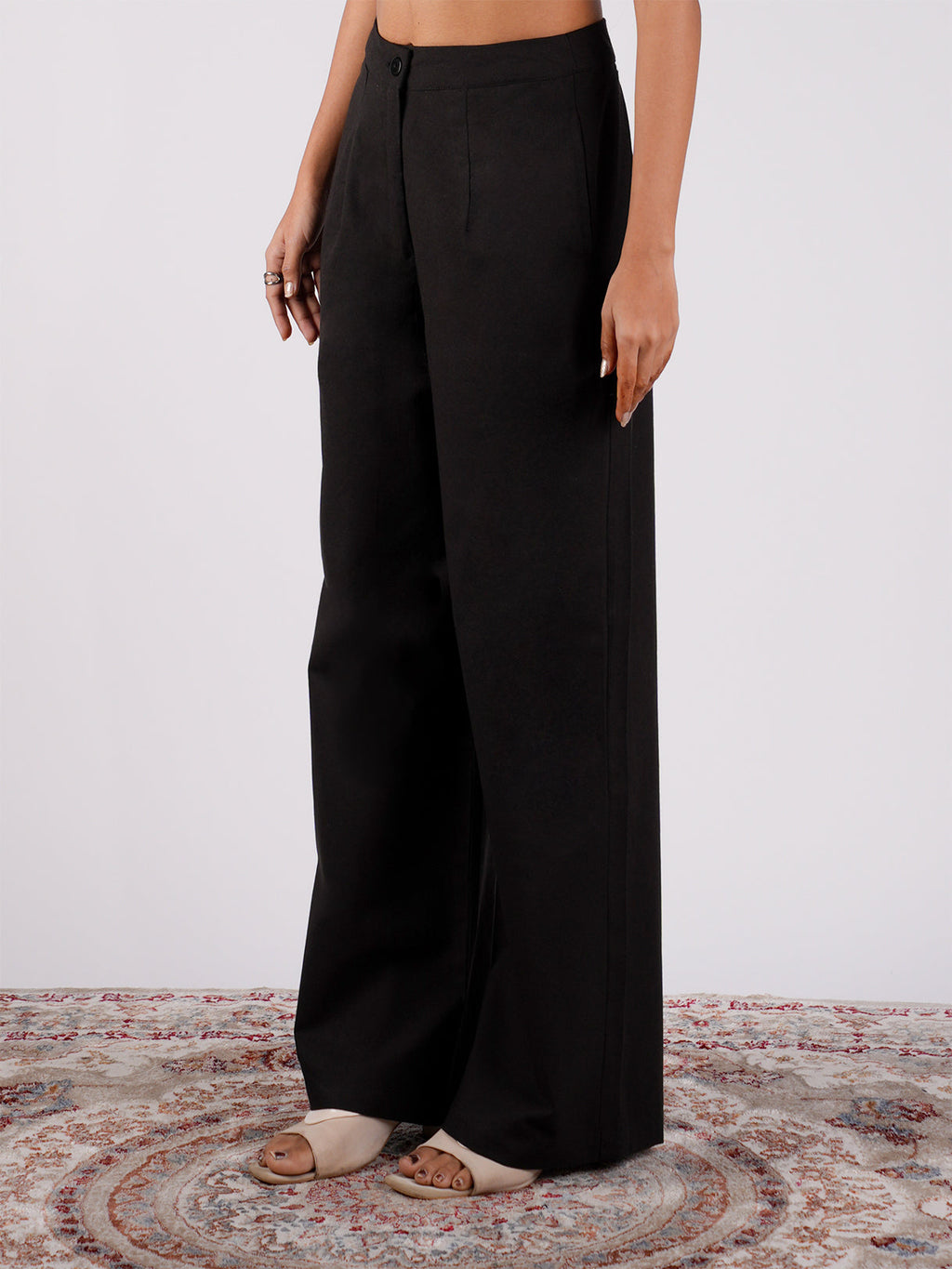 Black Cotton Pants