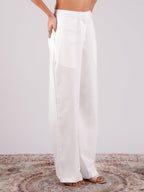 White Loose fitting pants