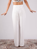 White Loose fitting pants