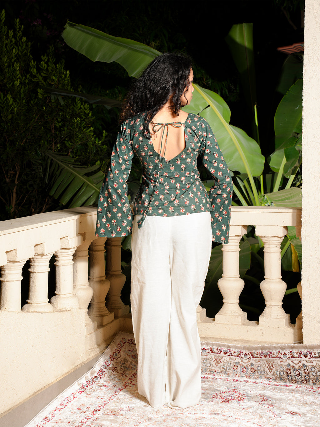 Aaria Bell Sleeved Structured Top