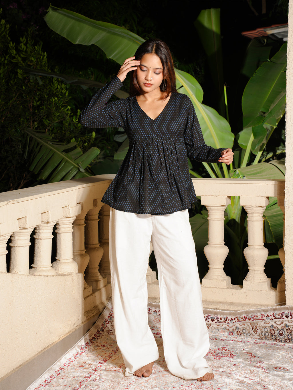 Raaya Sleeved Structured Top