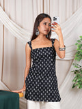 Nitara Wide Shoulder Strap Structured Kurti Top