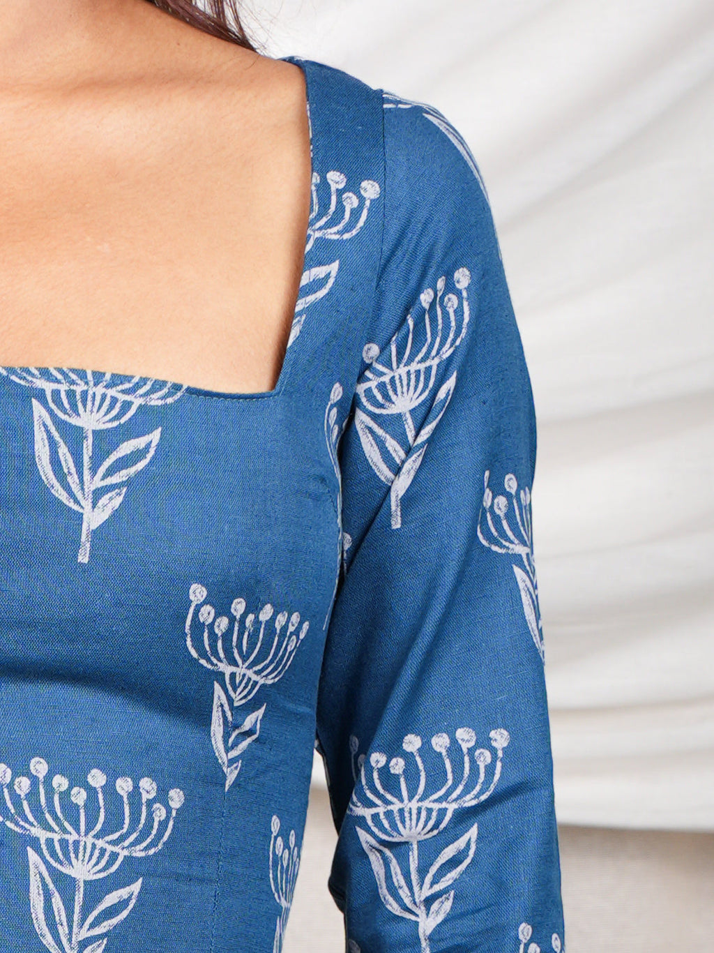 Reet Sleeved Corset Kurti Top