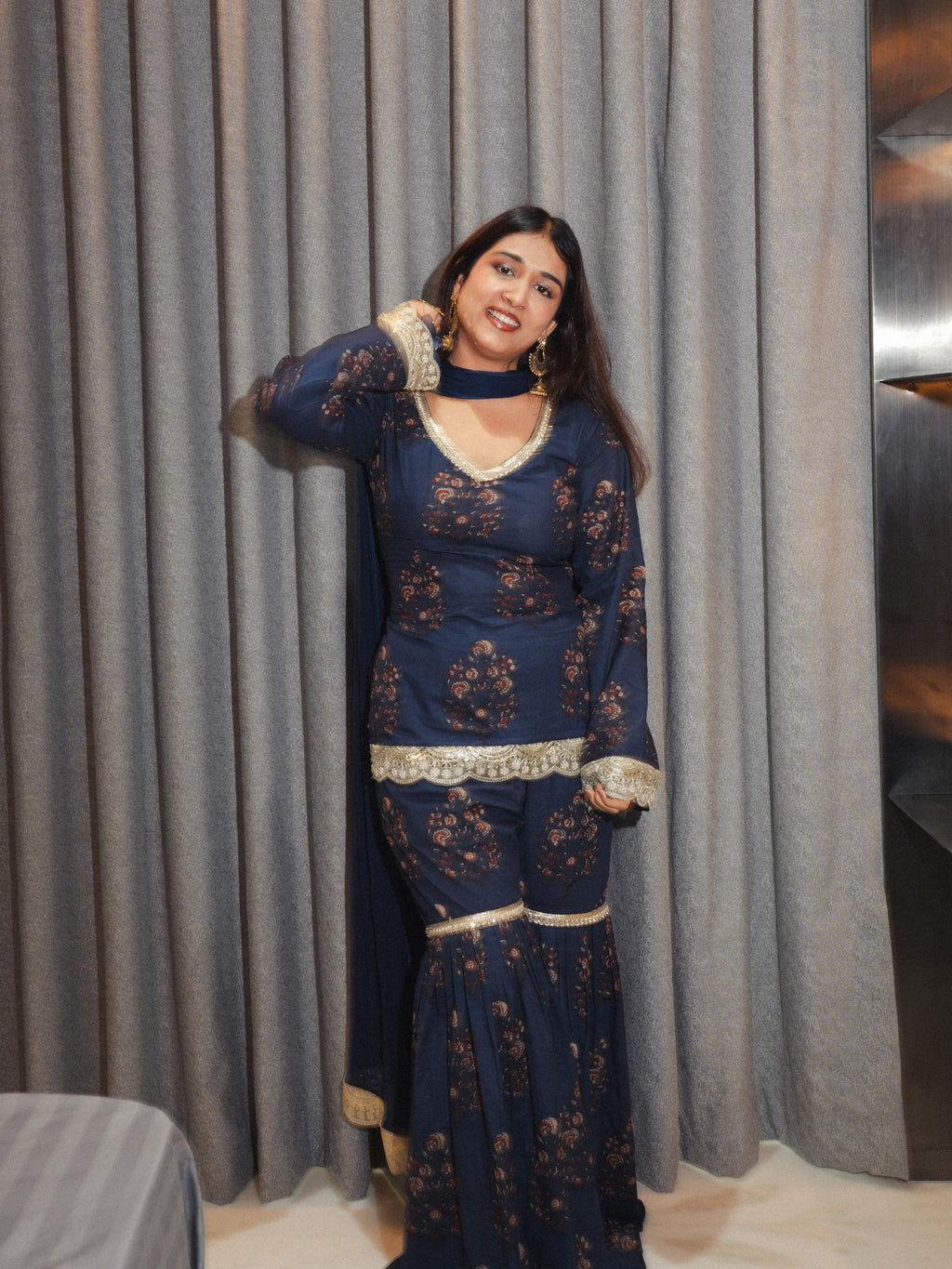 Inaayat Sleeved Corset Sharara Set
