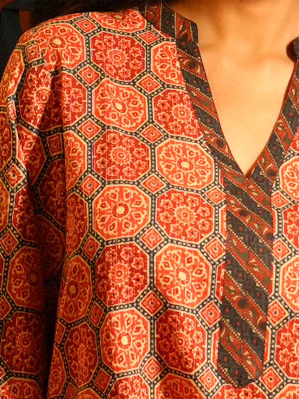Vaari Sleeved Structured Kurti Top