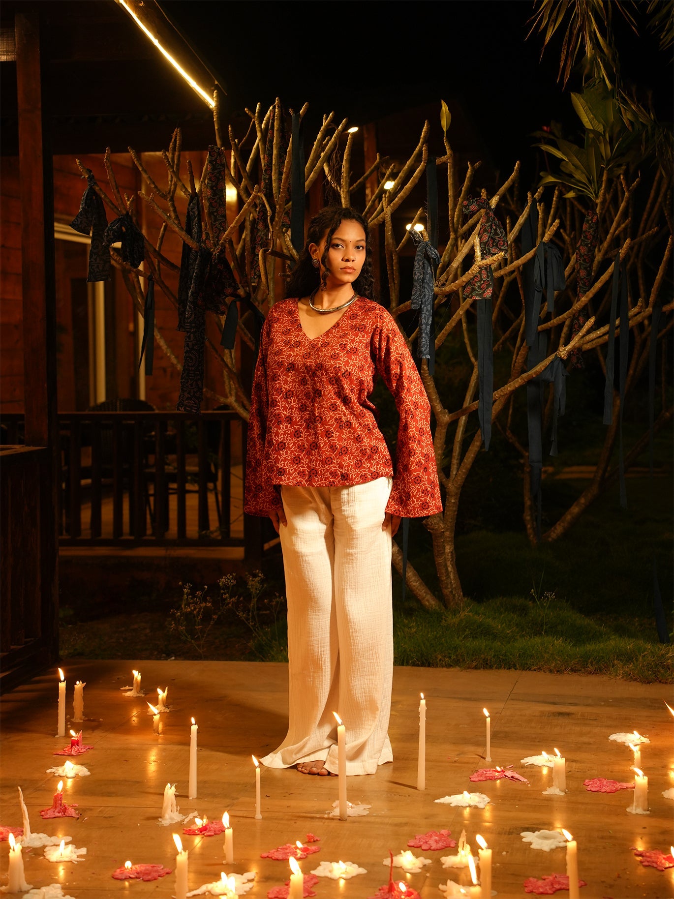 Yukta Bell Sleeved Top