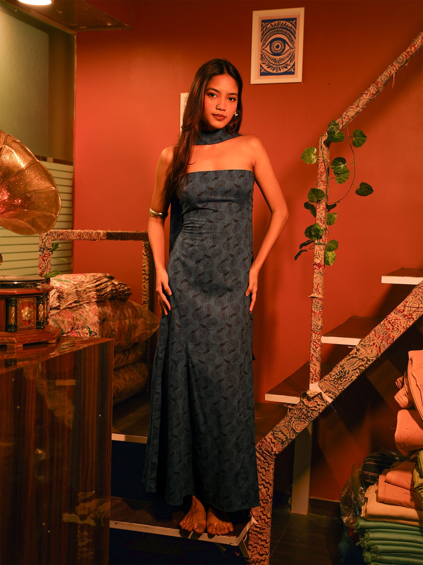 Rose Tube Long Dress