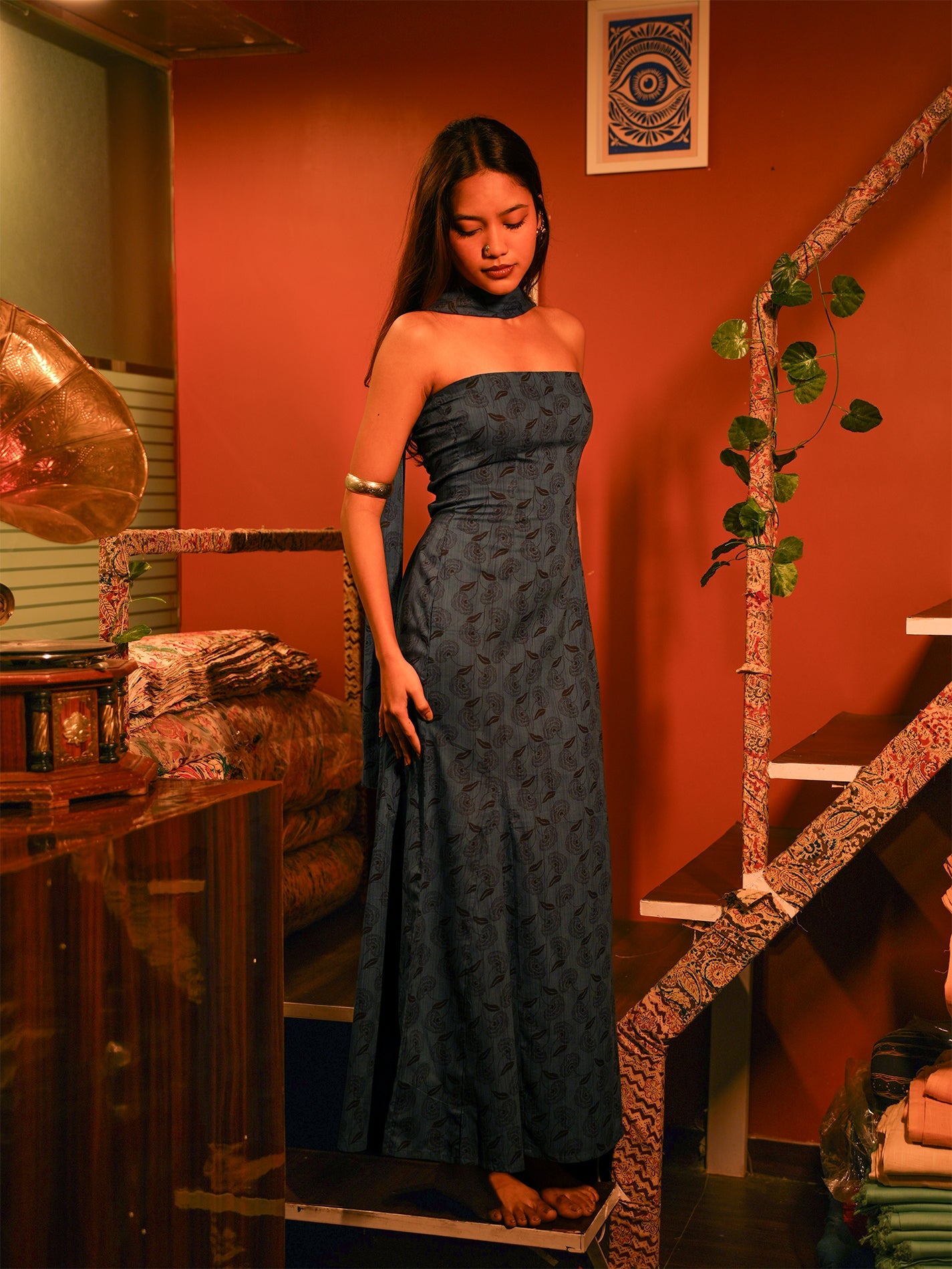 Rose Tube Long Dress