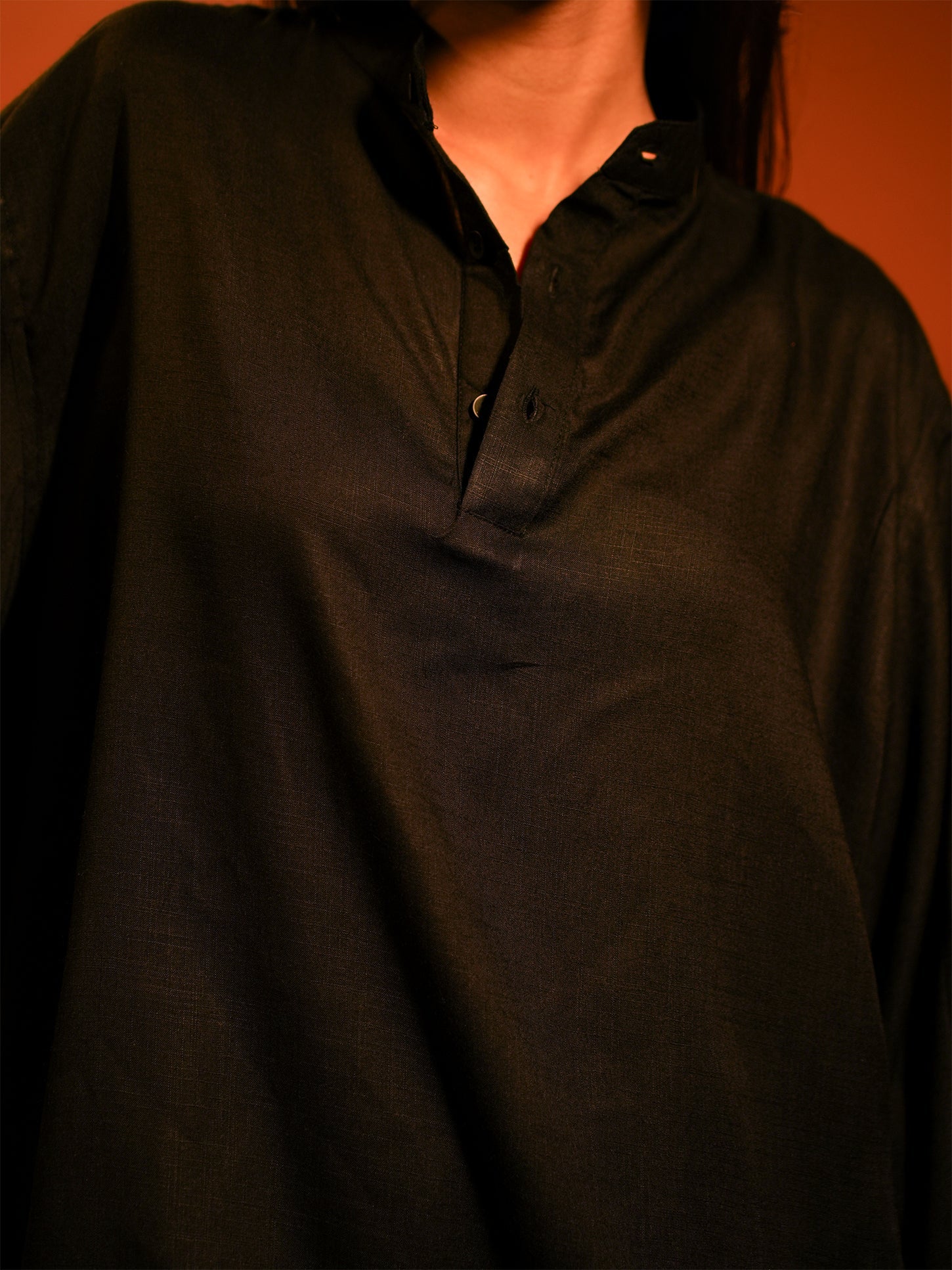 Black Relaxed Fit Shirt