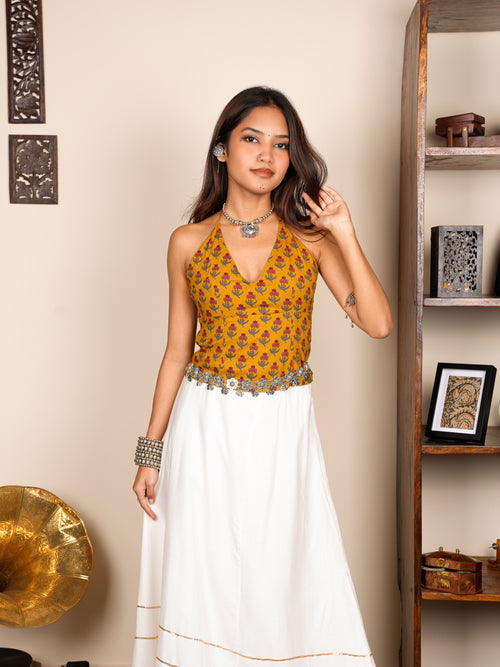 Falak Buta Halter Top