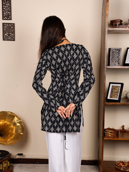 Anvi Sleeved Corset Kurti Top