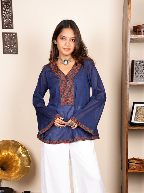 Sarayna Cover-Up Structured Kurti Top