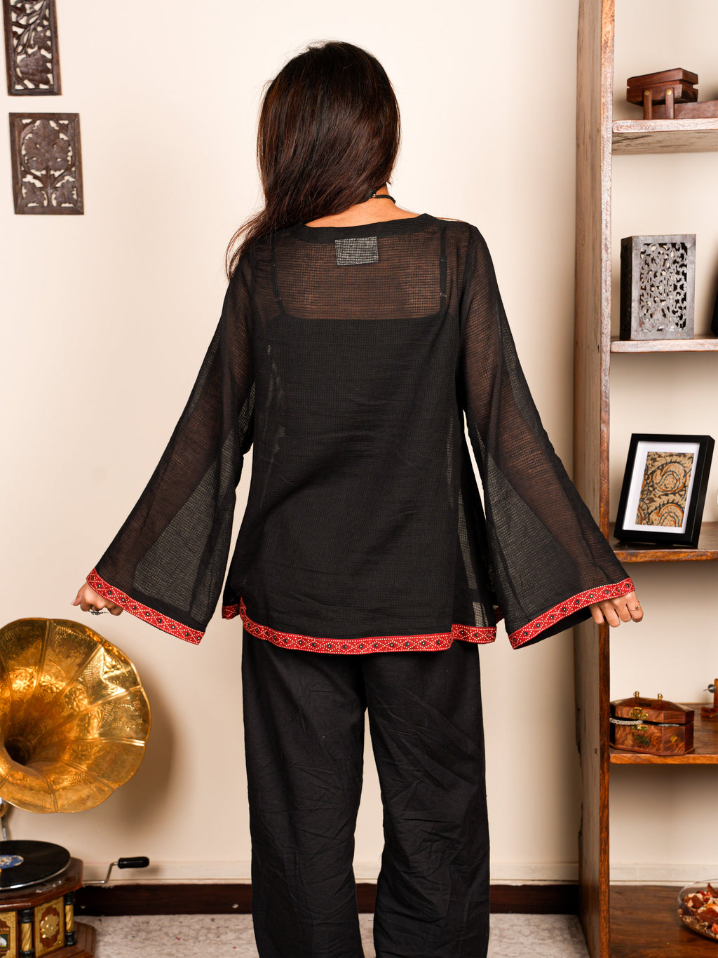 Tanya Cover-Up Structured Kurti Top