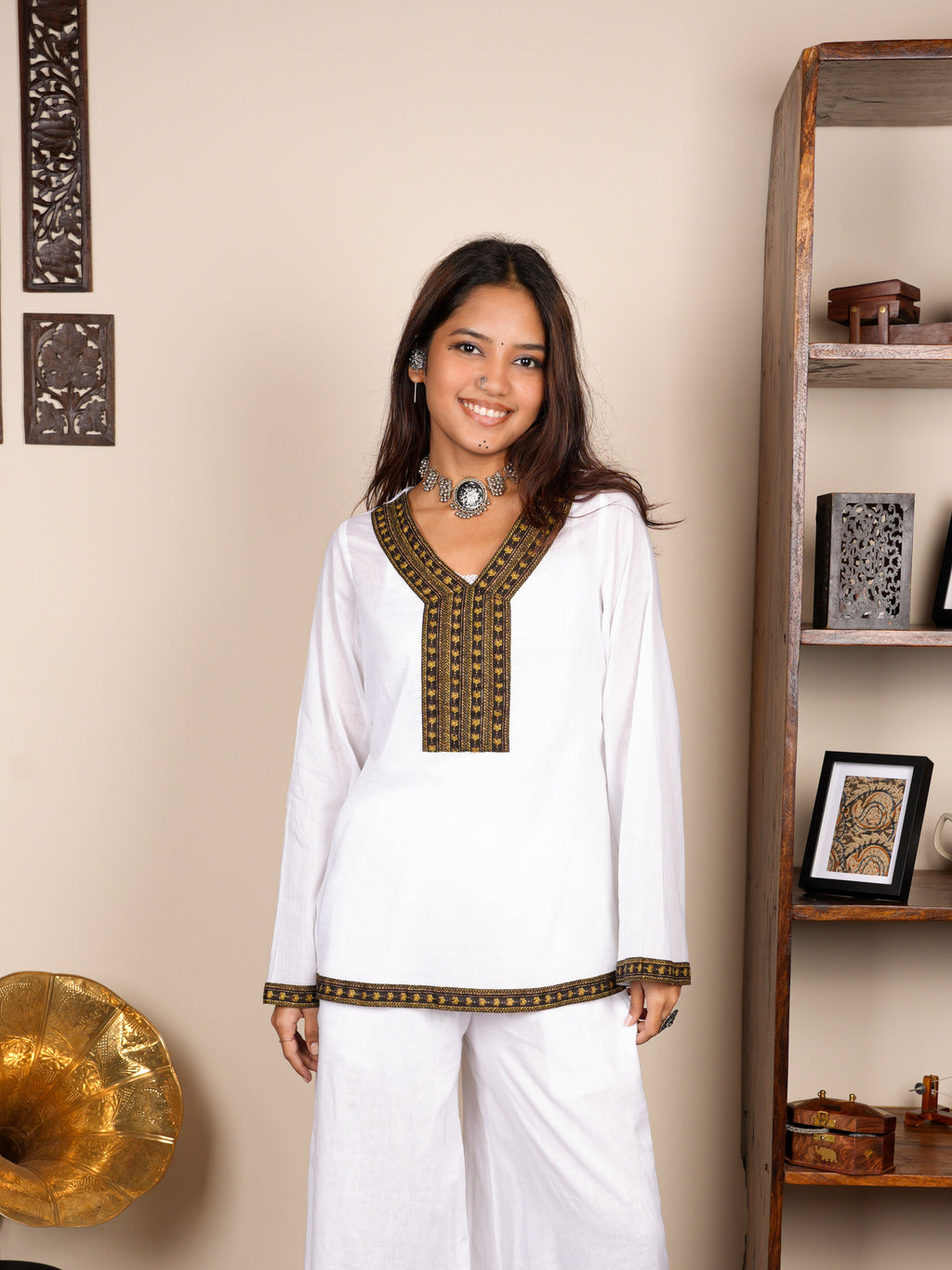 Sasi Cover-Up Structured Kurti Top