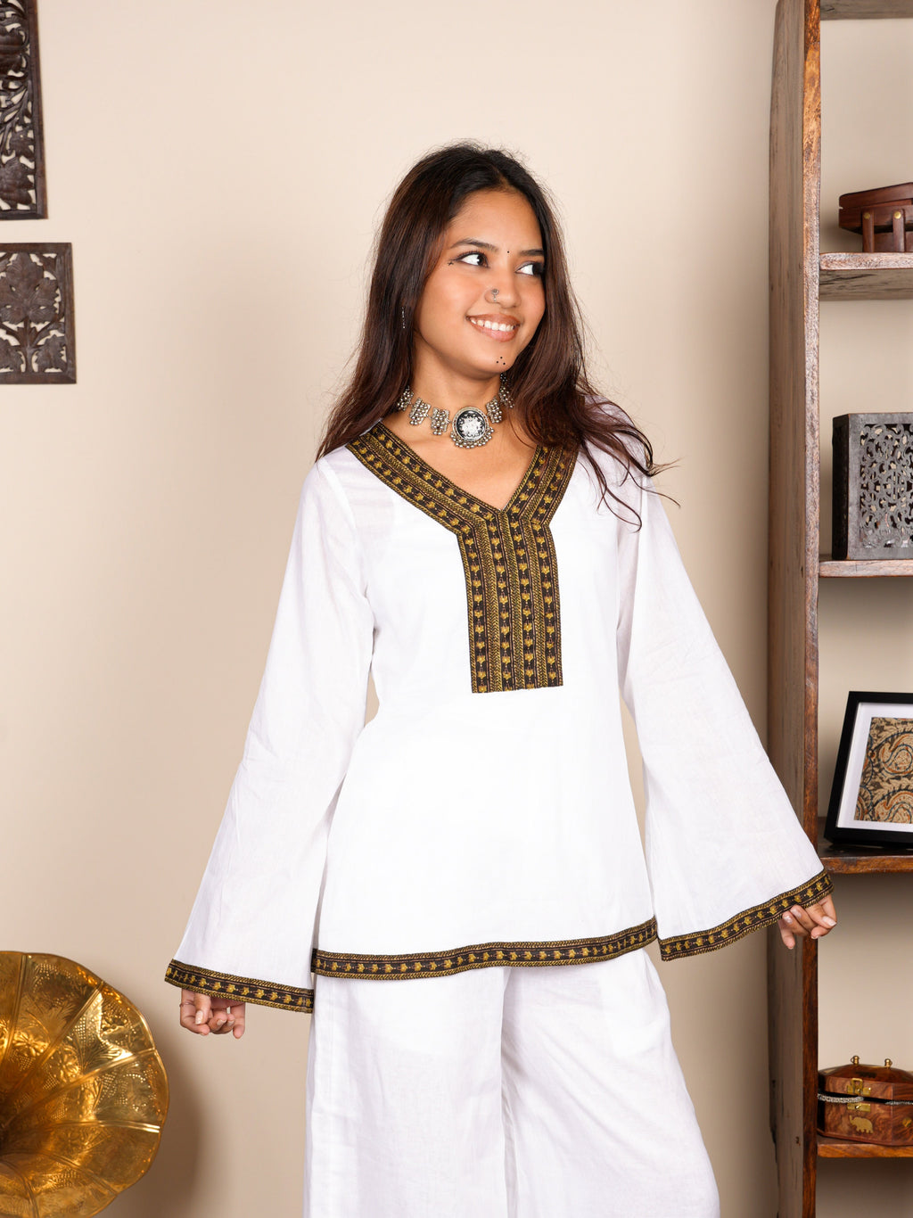 Sasi Cover-Up Structured Kurti Top